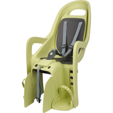 Polisport hátsó gyerekülés Groovy Maxi FF29, kis méretű és 29-es vázra szerelhető, világos zöld/szürke kerékpáros kerékpáros gyermekülés