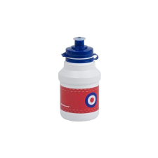Polisport Junior P3 Target gyerek kulacs, 300 ml, pattintós, fehér-piros kulacs, kulacstartó