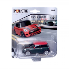 Polistil Mini Cooper 1:43 kisautó fekete autópálya és játékautó