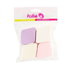 Pollié alapozó szivacs - rombusz 4db smink kiegészítő