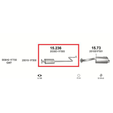 POLMO Polmo kipufogó, NISSAN Micra IV autóalkatrész