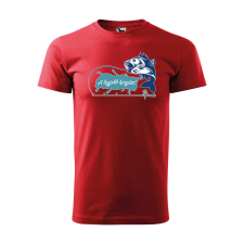  Póló A legjobb horgász! mintával - Piros XL méretben ajándéktárgy