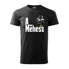 Póló A méhész mintával - Fekete M méretben ajándéktárgy