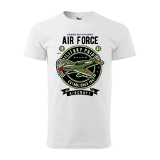Póló Air force mintával - Fehér S méretben ajándéktárgy