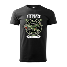 Póló Air force mintával - Fekete M méretben ajándéktárgy