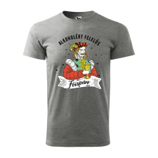  Póló Alkoholért felelős főispán mintával - Szürke XL méretben ajándéktárgy