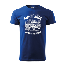  Póló Ambulance  mintával Kék L egyedi ajándék