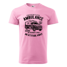 Póló Ambulance mintával - Rózsaszín S méretben ajándéktárgy