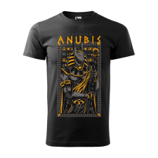  Póló Anubis  mintával Fekete 2XL egyedi ajándék