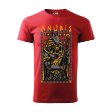 Póló Anubis mintával - Piros XL méretben v2 ajándéktárgy