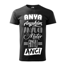 Póló Anya mintával - Fekete S méretben ajándéktárgy