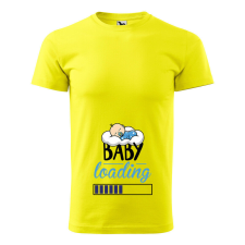 Póló Baby loading fiú mintával - Sárga XL méretben ajándéktárgy