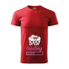Póló Baby loading lány mintával - Piros XXXL méretben ajándéktárgy