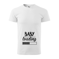  Póló Baby loading  mintával Fehér 3XL egyedi ajándék