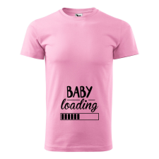  Póló Baby loading mintával - Rózsaszín M méretben v1 ajándéktárgy