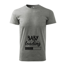  Póló Baby loading  mintával Szürke 3XL egyedi ajándék