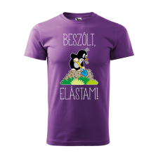 Póló Beszólt, elástam! mintával - Lila L méretben ajándéktárgy