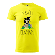 Póló Beszólt, elástam! mintával - Sárga XXXL méretben ajándéktárgy