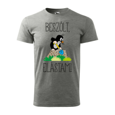 Póló Beszólt, elástam! mintával - Szürke XL méretben ajándéktárgy