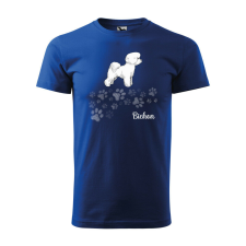 Póló Bichon mintával - Kék S méretben ajándéktárgy
