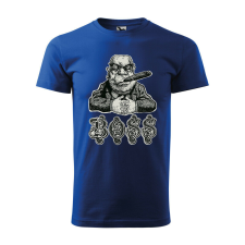 Póló Boss mintával - Kék L méretben ajándéktárgy