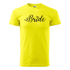 Póló Bride mintával - Sárga L méretben ajándéktárgy