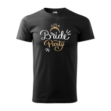  Póló Bride party  mintával Fekete 2XL egyedi ajándék