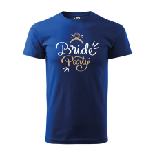 Póló Bride party mintával - Kék L méretben ajándéktárgy