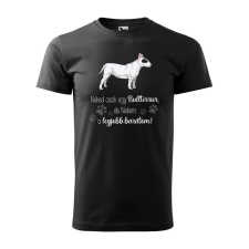 Póló Bullterrier mintával - Fekete L méretben v1 ajándéktárgy