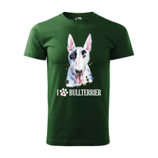Póló Bullterrier mintával - Zöld XXXL méretben v2 ajándéktárgy