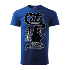 Póló Cats mintával - Kék XL méretben ajándéktárgy