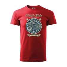  Póló Classic Ride mintával - Piros S méretben ajándéktárgy