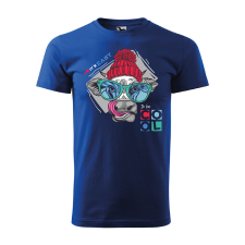  Póló Cool cow mintával - Kék XL méretben ajándéktárgy