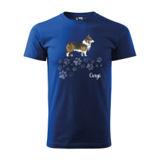Póló Corgi mintával - Kék XXL méretben v1 ajándéktárgy
