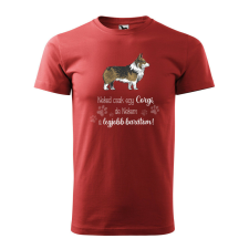  Póló Corgi mintával - Terrakotta XL méretben v1 ajándéktárgy