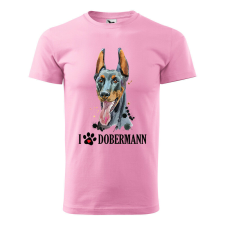  Póló Dobermann mintával - Rózsaszín XXL méretben v2 ajándéktárgy