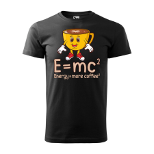Póló Energy more coffee mintával - Fekete M méretben ajándéktárgy