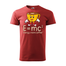 Póló Energy more coffee mintával - Terrakotta XXXL méretben ajándéktárgy