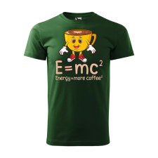 Póló Energy more coffee mintával - Zöld S méretben ajándéktárgy