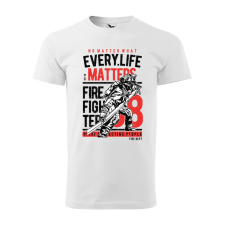 Póló Every life mintával - Fehér M méretben ajándéktárgy