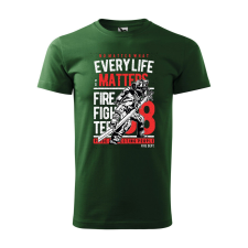  Póló Every life mintával - Zöld M méretben ajándéktárgy