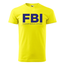  Póló Faszom bánja igyunk mintával - Sárga M méretben ajándéktárgy