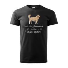 Póló Golden retriver mintával - Fekete XXXL méretben ajándéktárgy