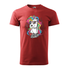  Póló Hipster unicorn mintával - Terrakotta L méretben ajándéktárgy