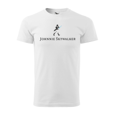  Póló Johnnie Skywalker  mintával Fehér S egyedi ajándék