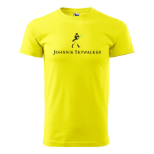 Póló Johnnie Skywalker mintával - Sárga XL méretben ajándéktárgy