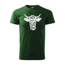  Póló Keep calm and love cows  mintával Zöld 2XL egyedi ajándék