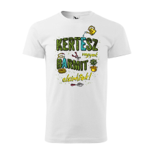 Póló Kertész vagyok, bármit elsimítok! mintával - Fehér XXXL méretben ajándéktárgy