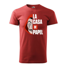  Póló La casa de papel mintával - Terrakotta S méretben ajándéktárgy