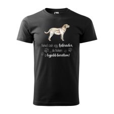 Póló Labrador mintával - Fekete XXXL méretben ajándéktárgy